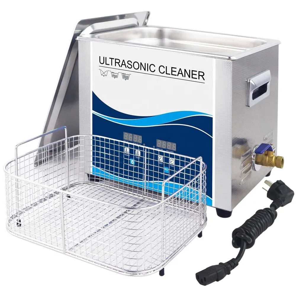 10L Digital Ultrasonic Cleaner Jewellery and Gold Ultra Sonic Bath Degas Parts Cleaning