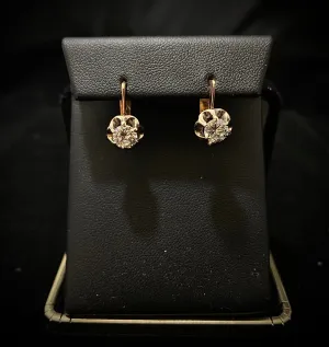 1.2ct DIamond Beautiful Plug Earrings in Solid Rose Gold - $15K APR w/ CoA!