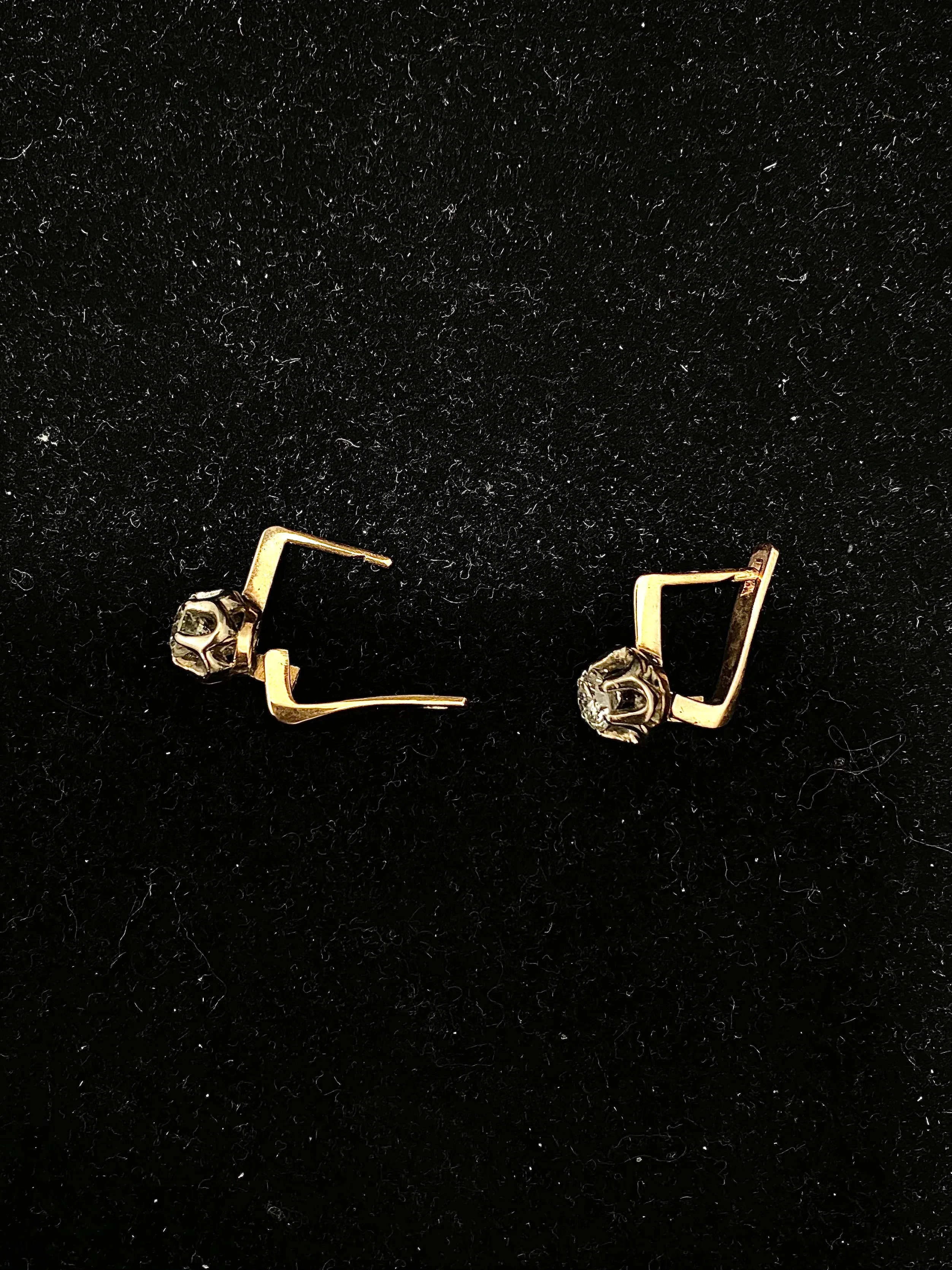1.2ct DIamond Beautiful Plug Earrings in Solid Rose Gold - $15K APR w/ CoA!