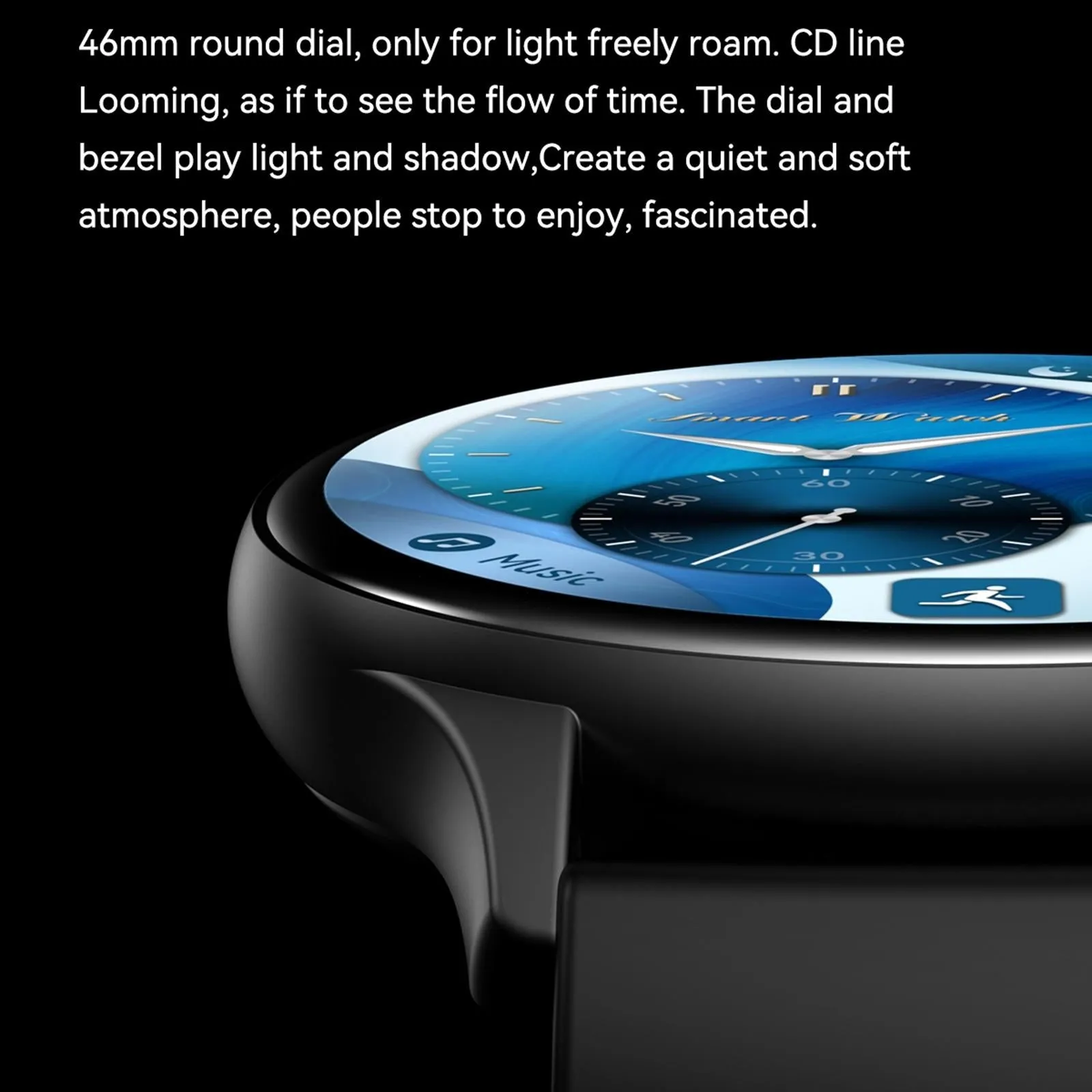 1.43 Inch Bt5.0 Ip67 Sport Smart Watch Support Bluetooth Call / Message Notification / Heart Rate / Blood Pressure Health Monitor