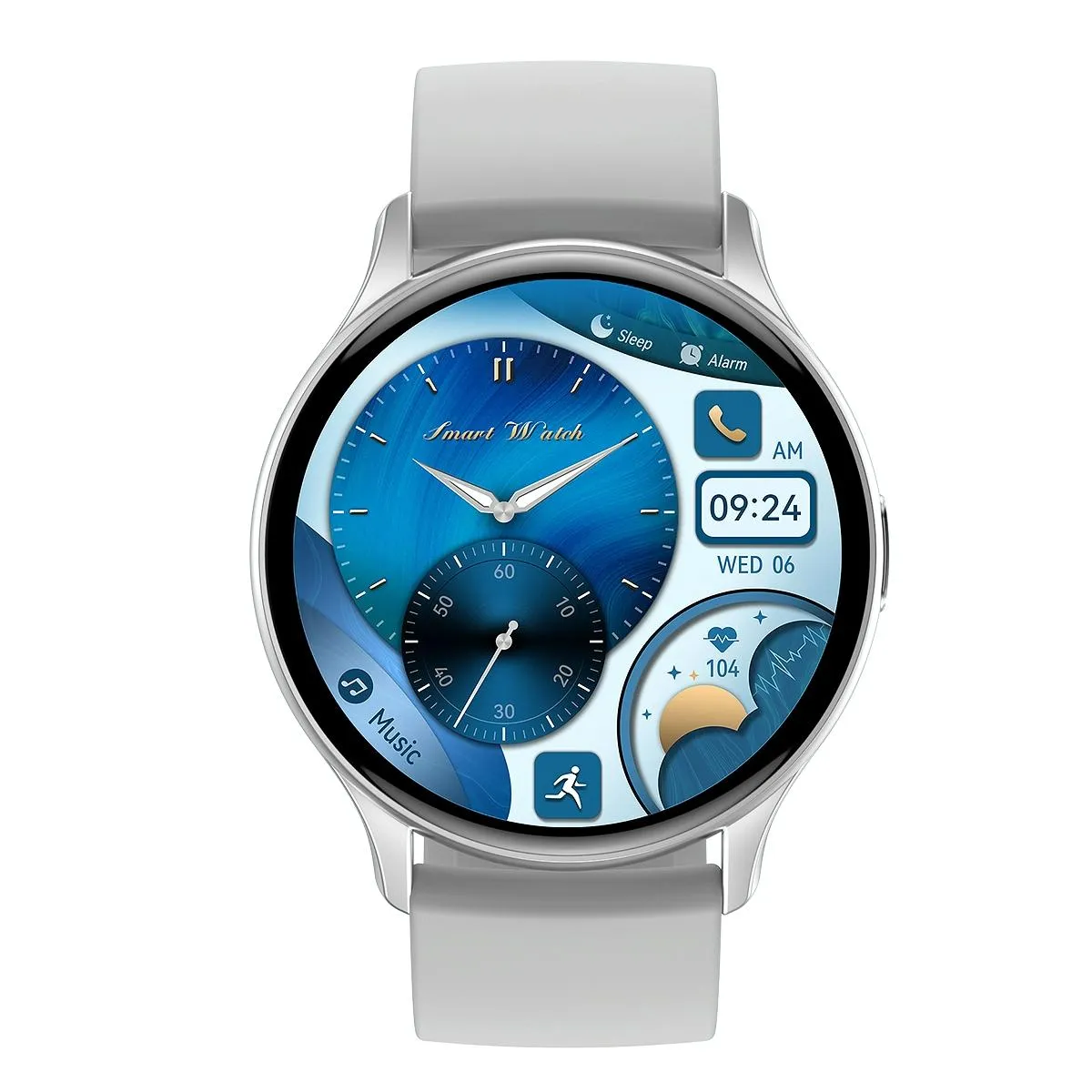 1.43 Inch Bt5.0 Ip67 Sport Smart Watch Support Bluetooth Call / Message Notification / Heart Rate / Blood Pressure Health Monitor