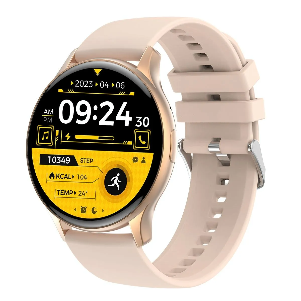 1.43 Inch Bt5.0 Ip67 Sport Smart Watch Support Bluetooth Call / Message Notification / Heart Rate / Blood Pressure Health Monitor