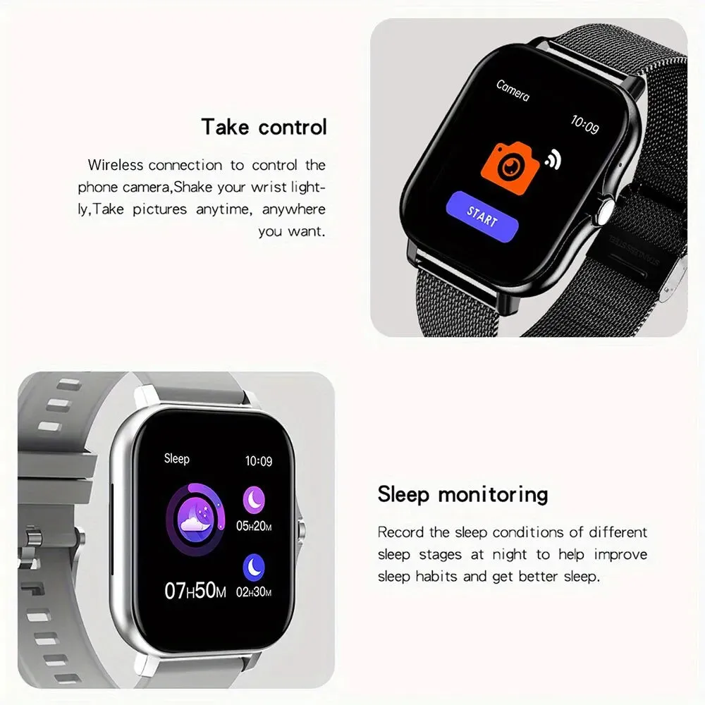 1.44 Colour Touch Smartwatch Bluetooth Custom Dial Fashion Mens Womens
