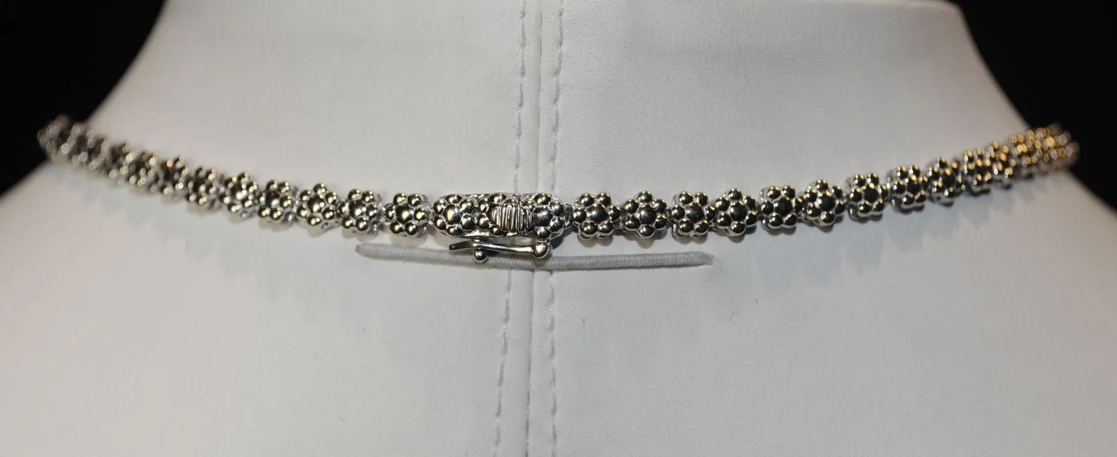 14.5  Carat Graduated Diamond Flower Cluster Necklace in White Gold - $40K VALUE