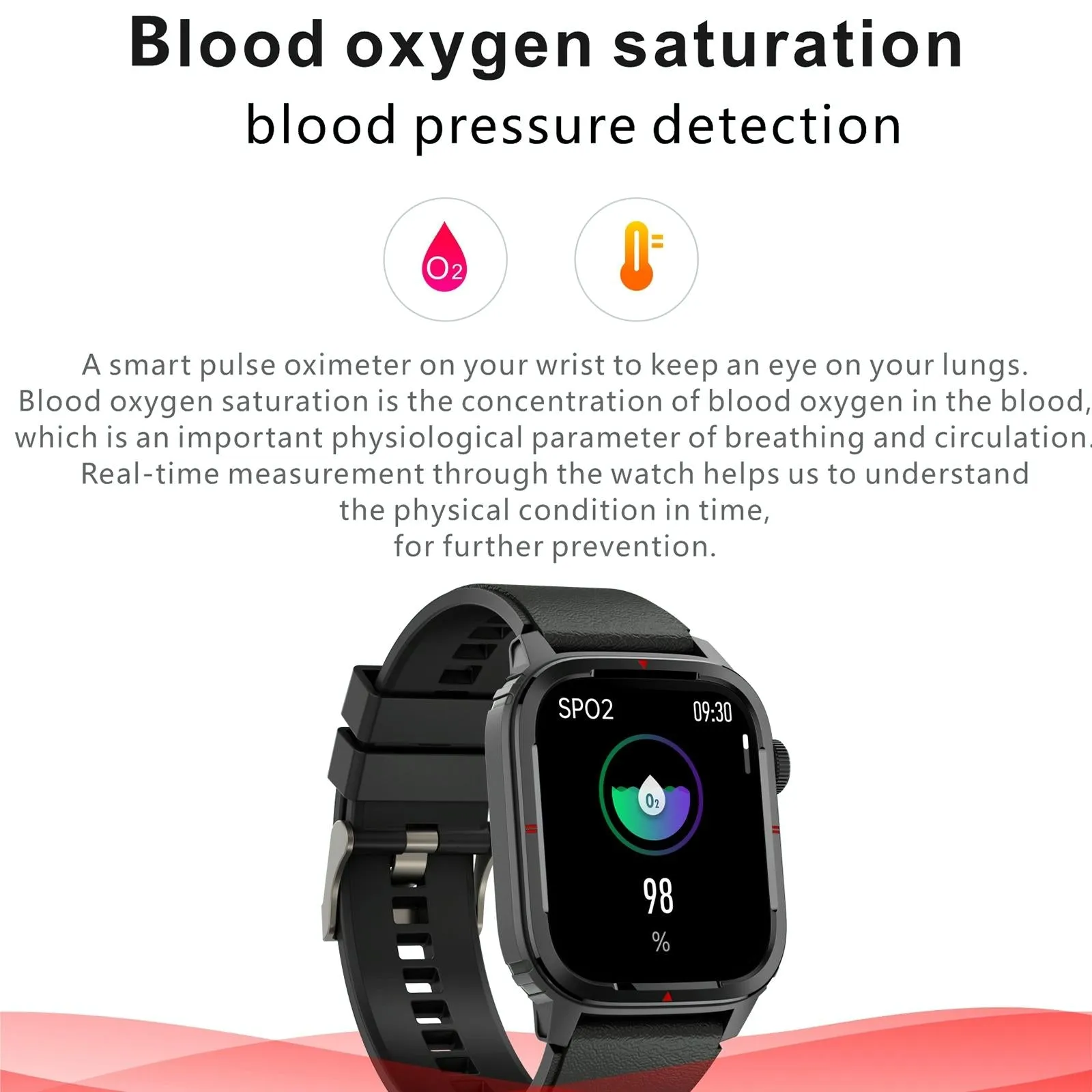 1.7 Inch Tft Hd Screen Smart Watch Support Bluetooth Calling / Blood Pressure Monitoring