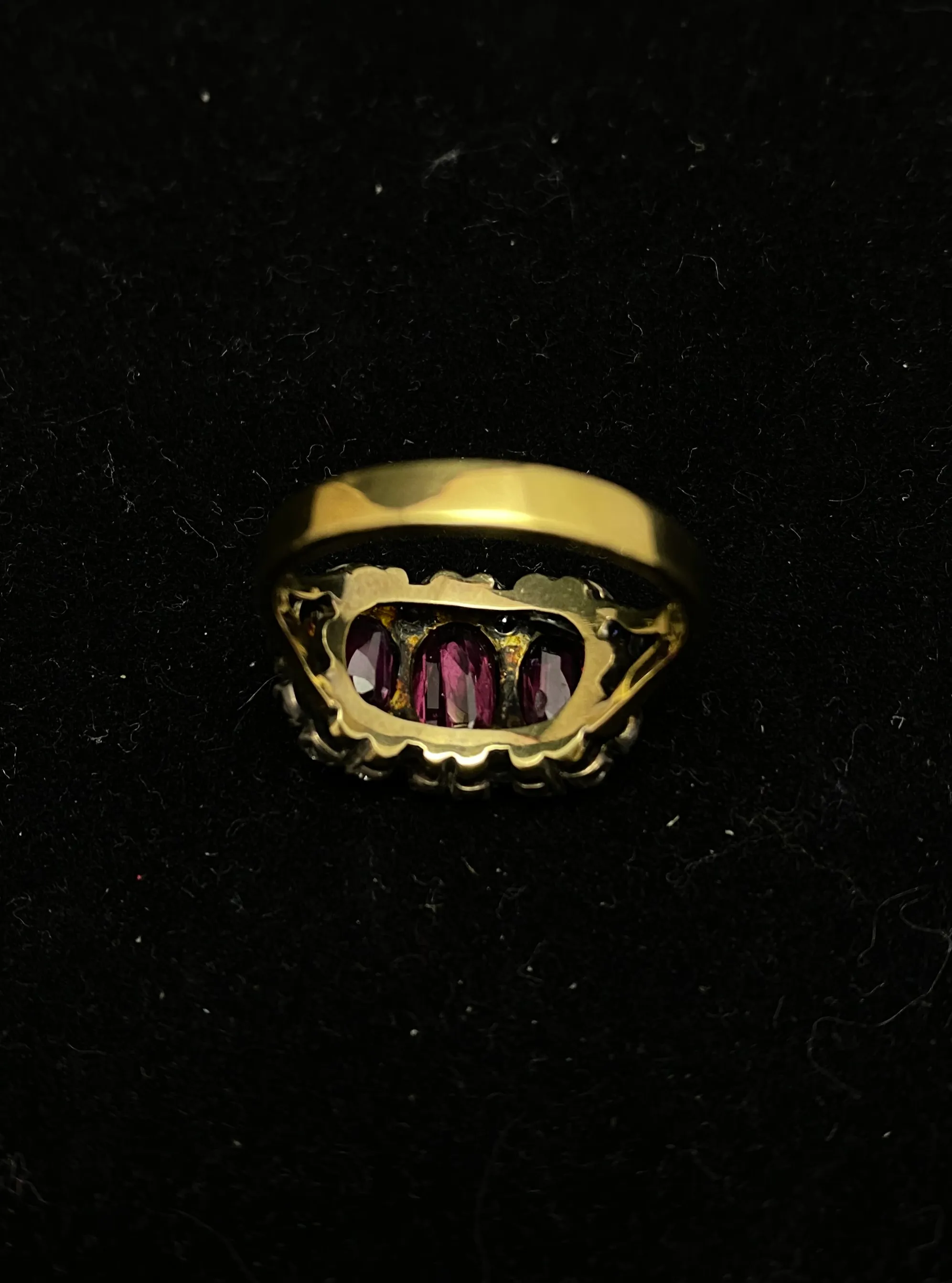 1880's Victorian Design 18K Rose and White Gold 3 Ct. Ruby & 1 Ct. Diamond Ring - $30K Appraisal Value w/CoA!