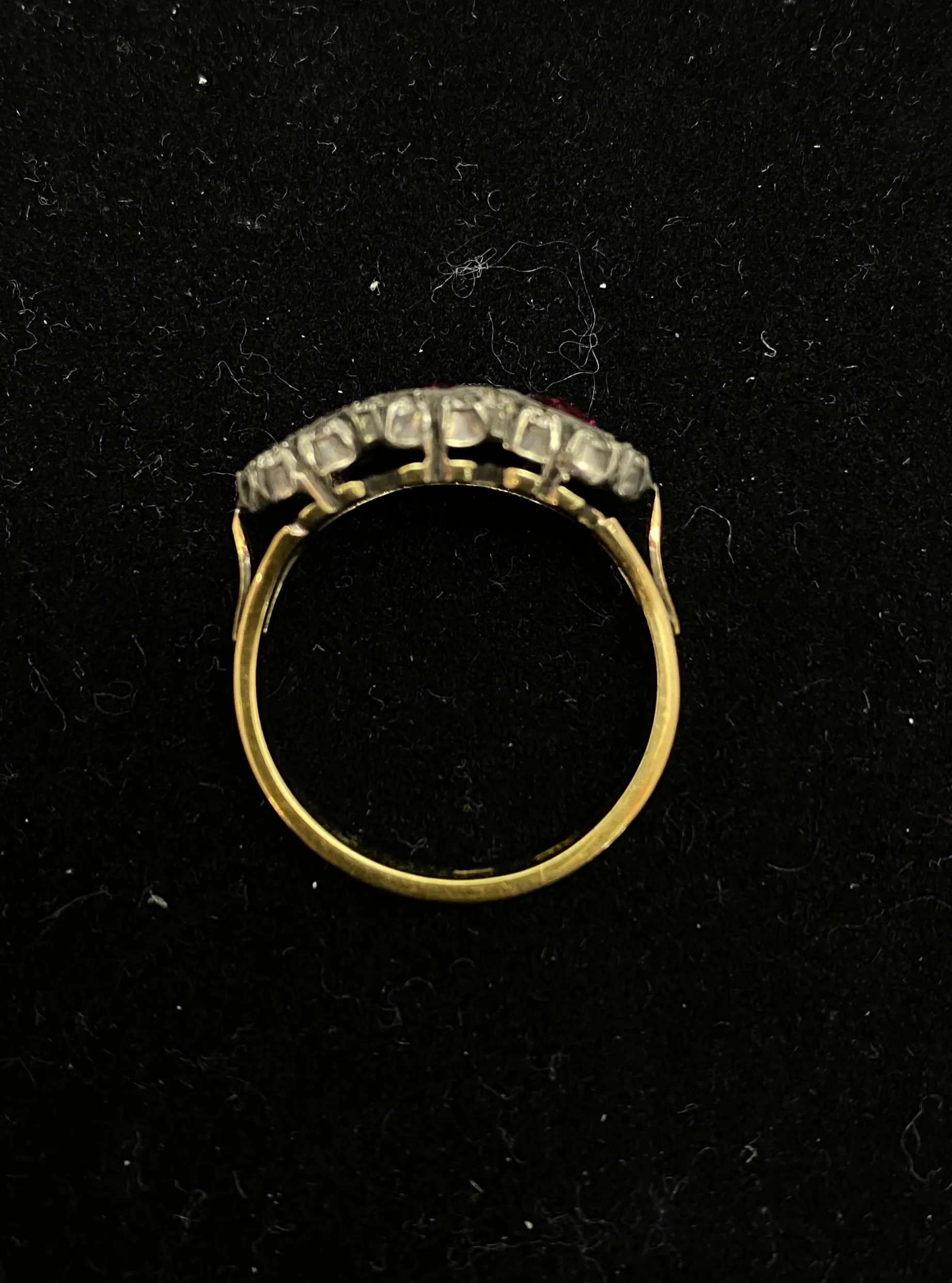 1880's Victorian Design 18K Rose and White Gold 3 Ct. Ruby & 1 Ct. Diamond Ring - $30K Appraisal Value w/CoA!
