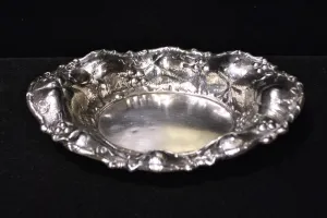 1906 Antique Small Serving Dish, Sterling Silver, Vine Filigree, Whiting Manufacturing Co - $4K VALUE*