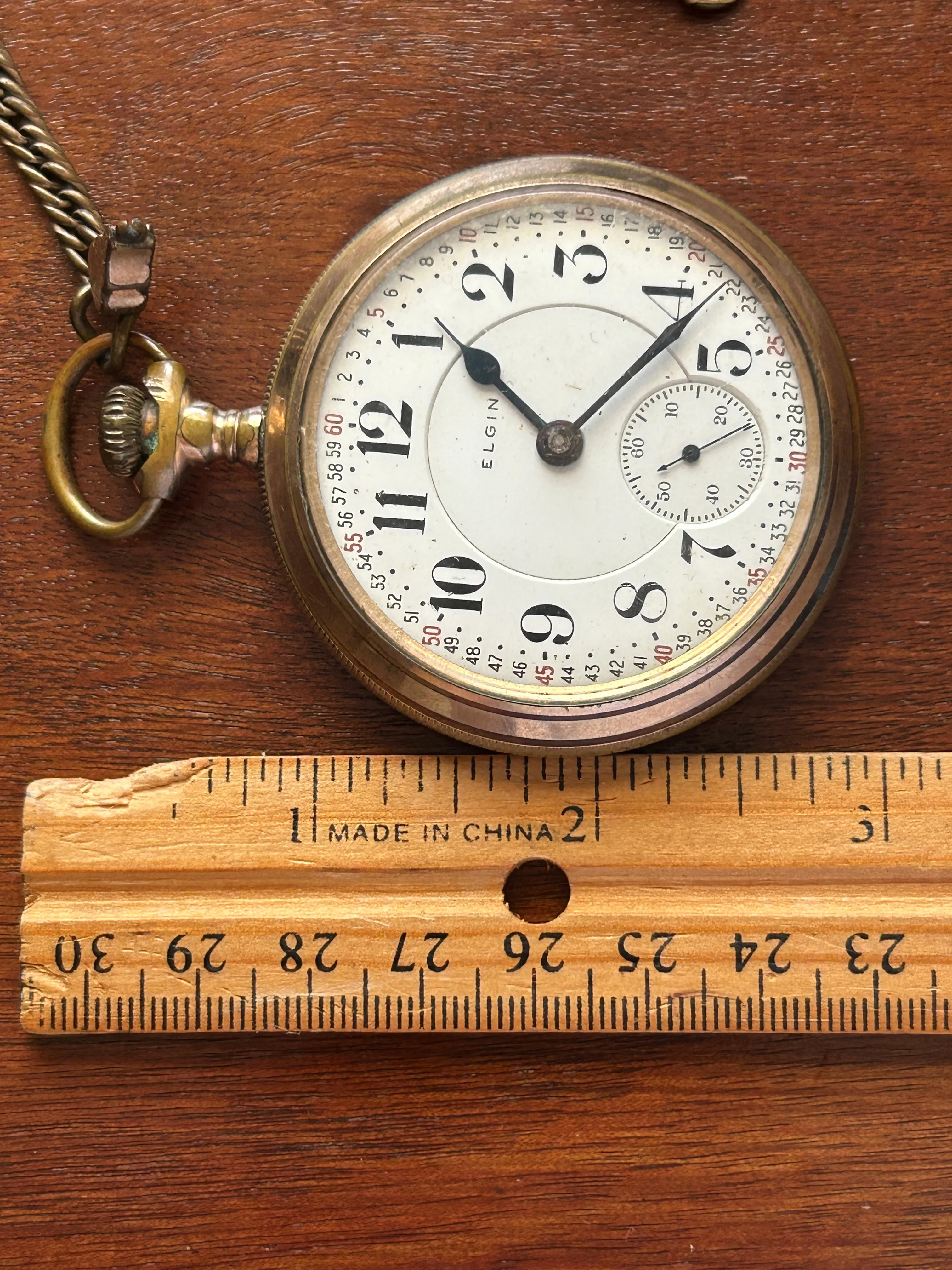 1911 Elgin BW Raymond Pocket Watch Grade 240 18s 19j Model 8 20yr GF Case