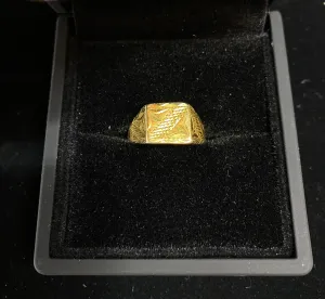 1920’s Antique Design 18K Yellow Gold Signet Ring - $1.5K Appraisal Value w/CoA}
