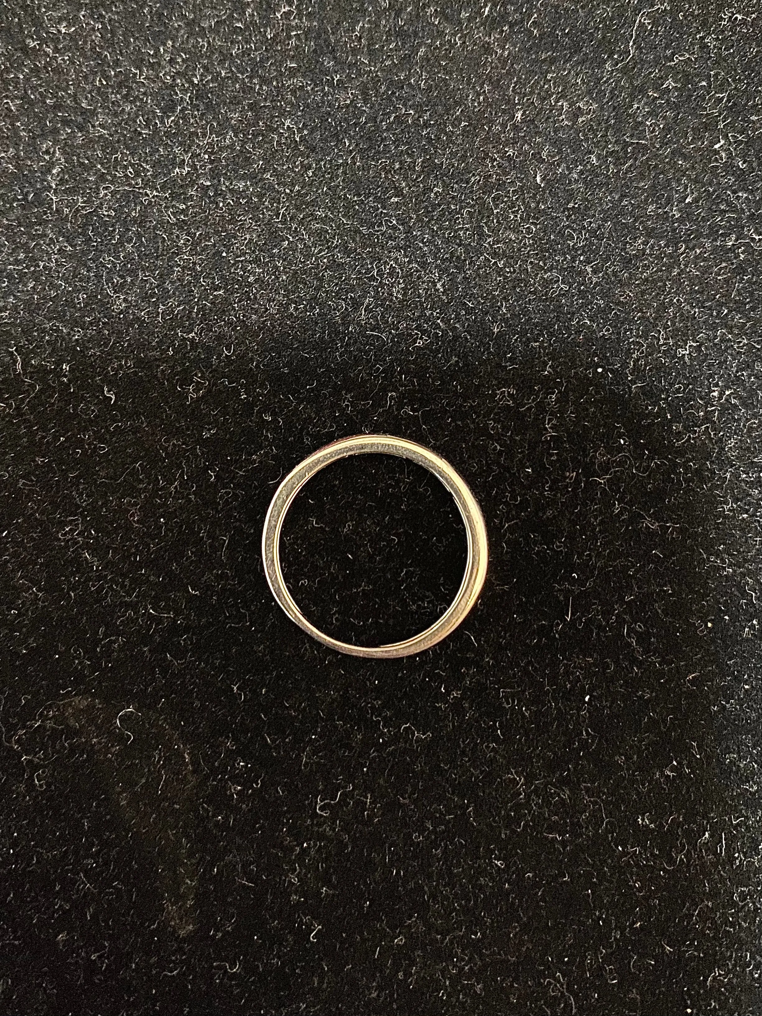 1920's Antique Design Platinum Channel Set 12 Diamonds Ring - $4K Appraisal Value w/CoA}a