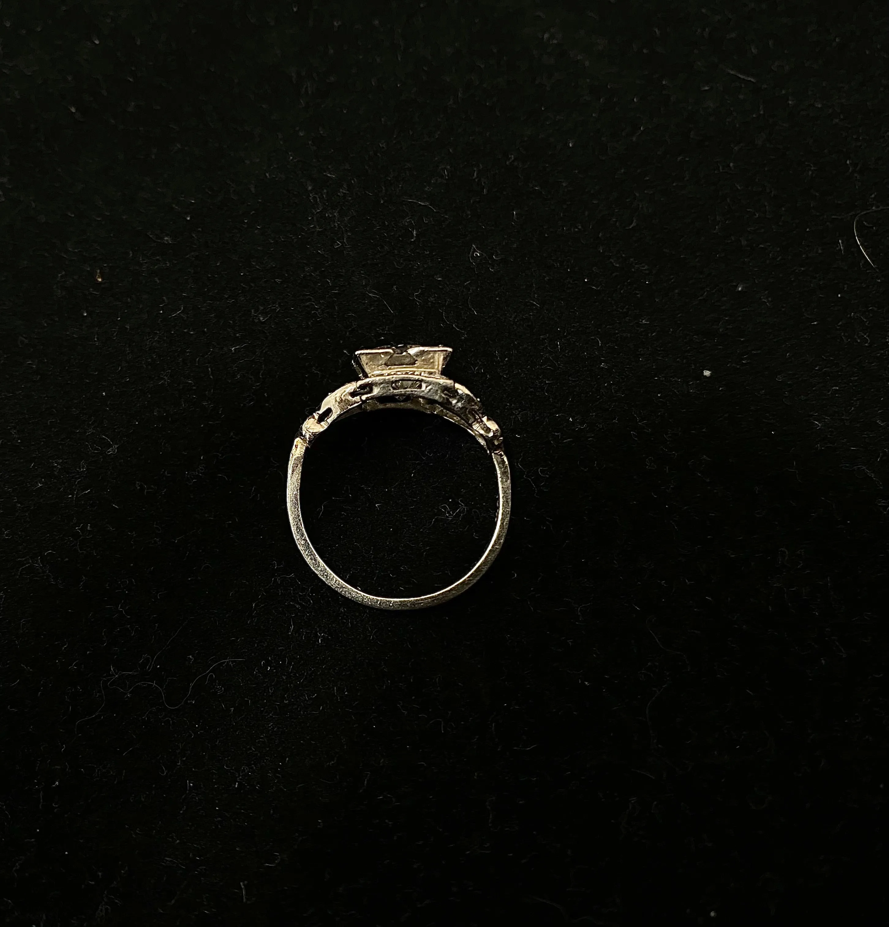 1920's Filigree style Platinum with 17 Diamonds Ring - $80K Appraisal Value w/ CoA! }