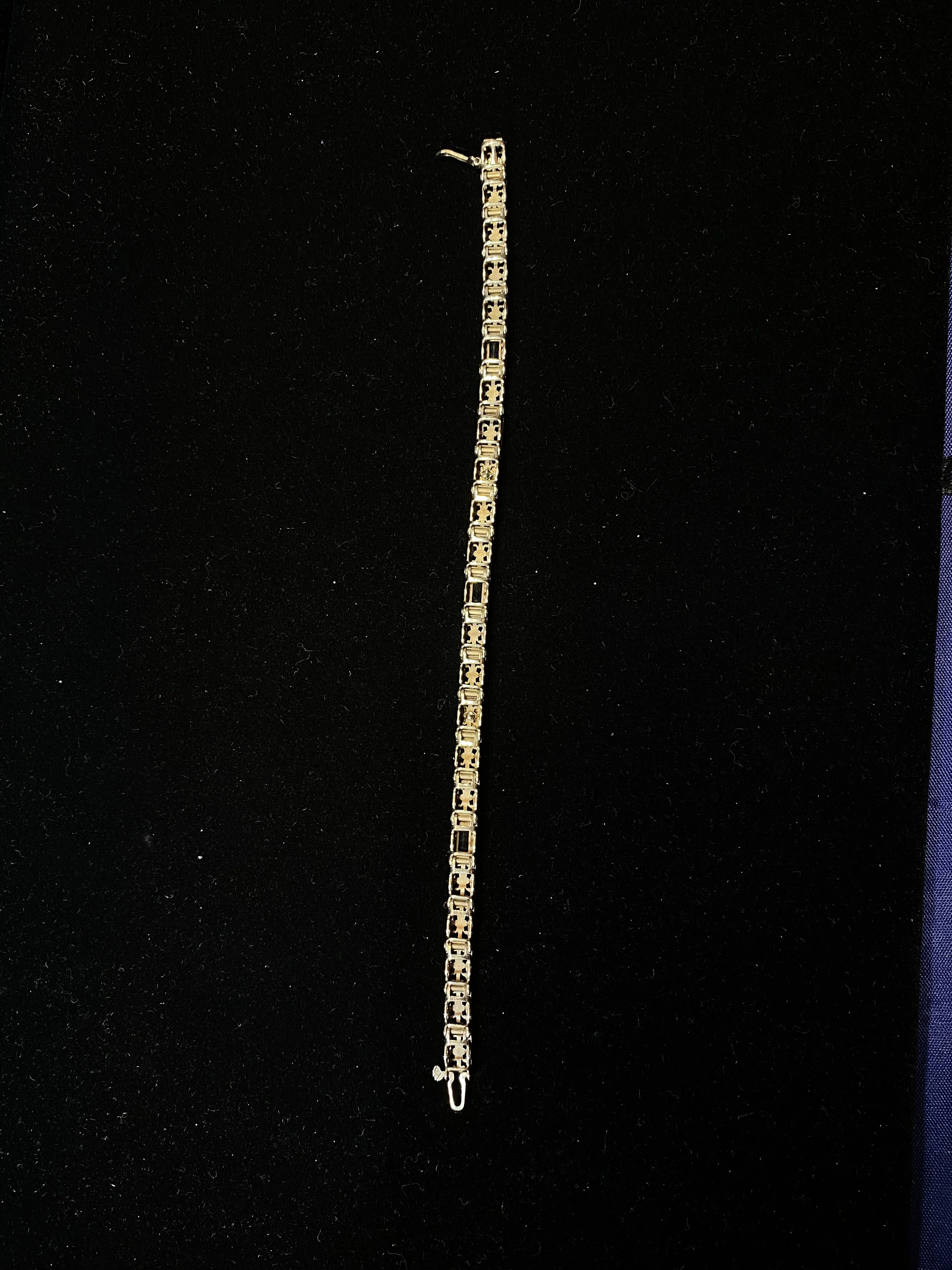 1920’s Victorian Style European Design Diamond/Sapphire Bracelet - $10K APR Value w/ CoA!