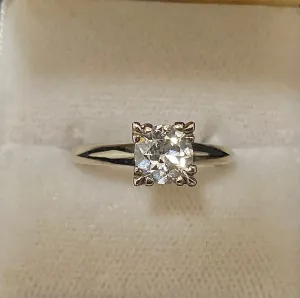 1930's Antique SWG Old Mine Diamond Ring - $20K Appraisal Value w/CoA}