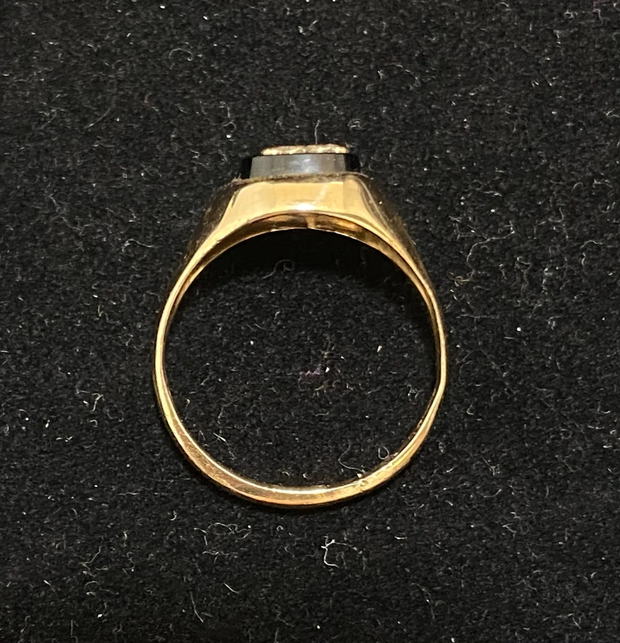 1940's Antique Design Solid Yellow Gold "K" Signet Ring - $4K Appraisal Value w/CoA}
