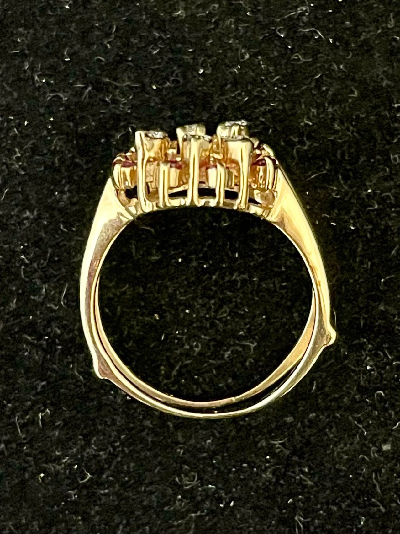 1940s Designer SYG Diamond & Ruby Enhancer Ring - $4K Appraisal Value w/CoA!