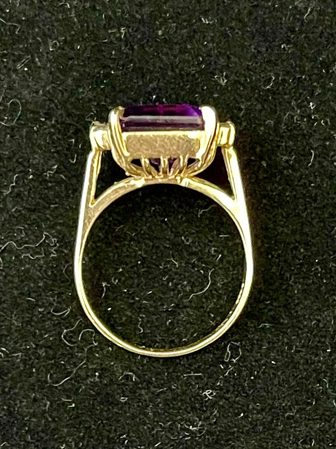 1940s Designer SYG with Amethyst & Diamonds Ring - $5K Appraisal Value w/CoA!