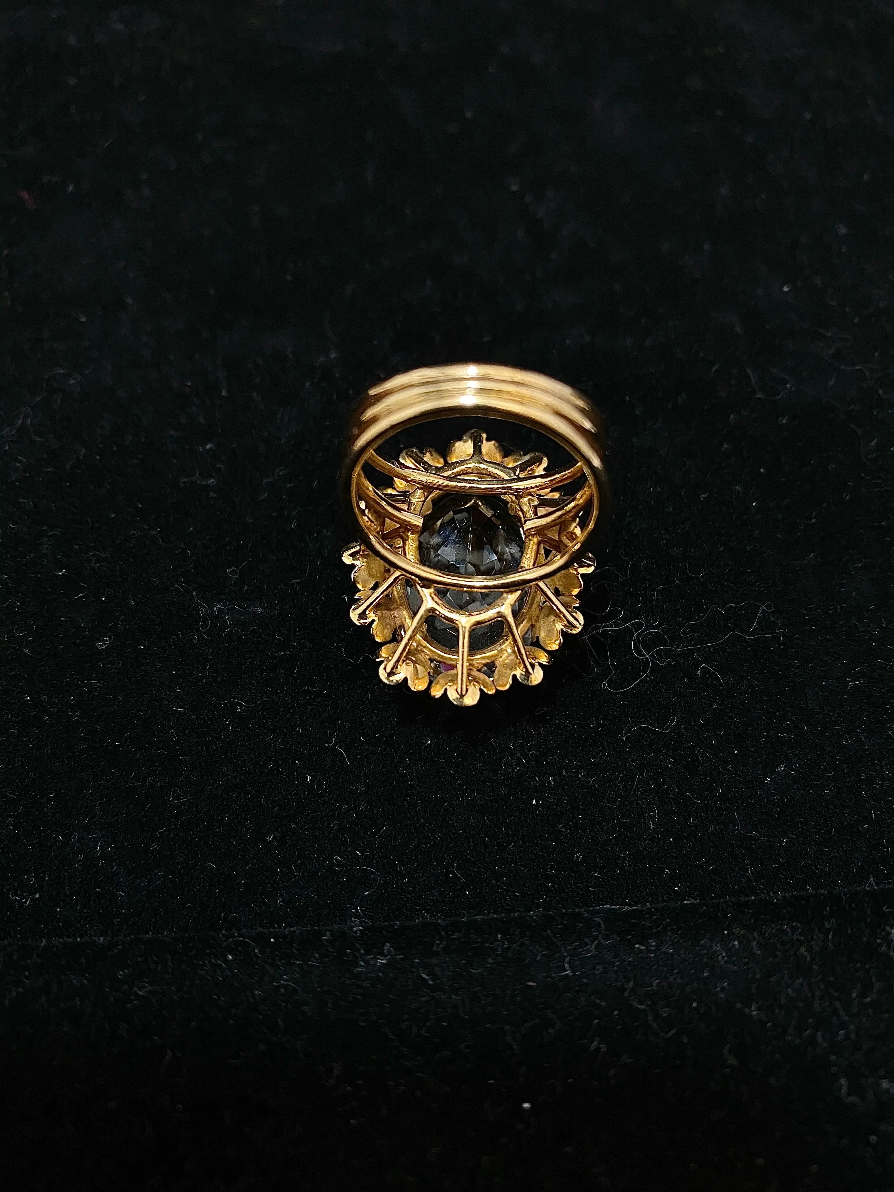 1950's Designer 18KYG 40 Ct. Rock Crystal Ring - $5K Appraisal Value w/ CoA }