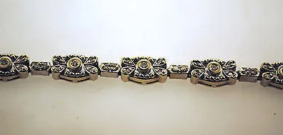 1960s Stunning 2 Carat Diamond Flower Link Bracelet in Solid 14K White Gold - $15K VALUE