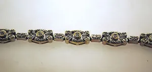 1960s Stunning 2 Carat Diamond Flower Link Bracelet in Solid 14K White Gold - $15K VALUE