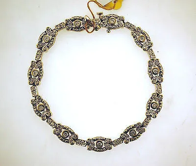 1960s Stunning 2 Carat Diamond Flower Link Bracelet in Solid 14K White Gold - $15K VALUE
