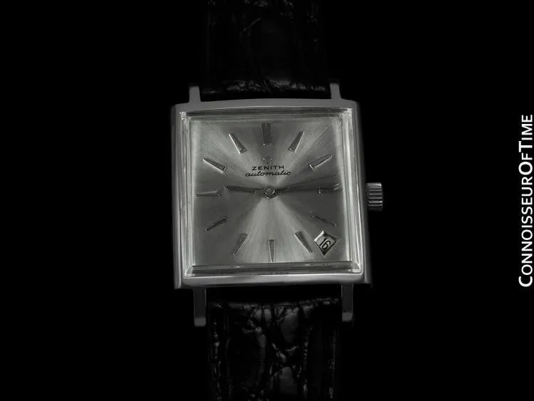1960's Zenith JFK John F. Kennedy Vintage (Respirator) Automatic Mens Watch - Stainless Steel