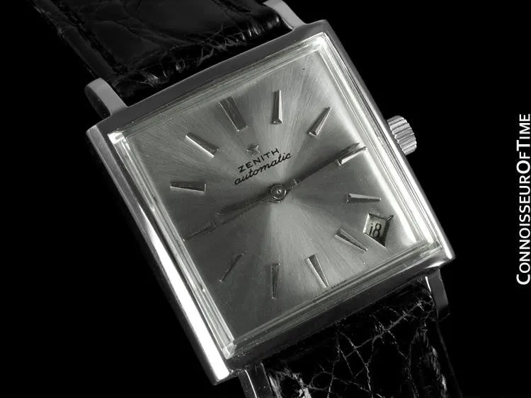 1960's Zenith JFK John F. Kennedy Vintage (Respirator) Automatic Mens Watch - Stainless Steel