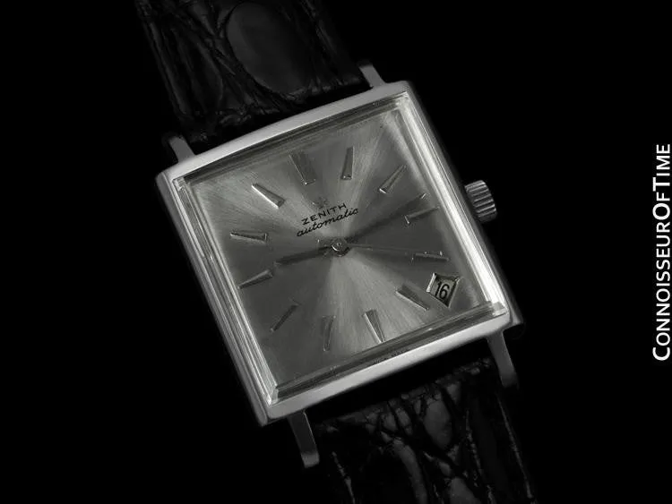 1960's Zenith JFK John F. Kennedy Vintage (Respirator) Automatic Mens Watch - Stainless Steel