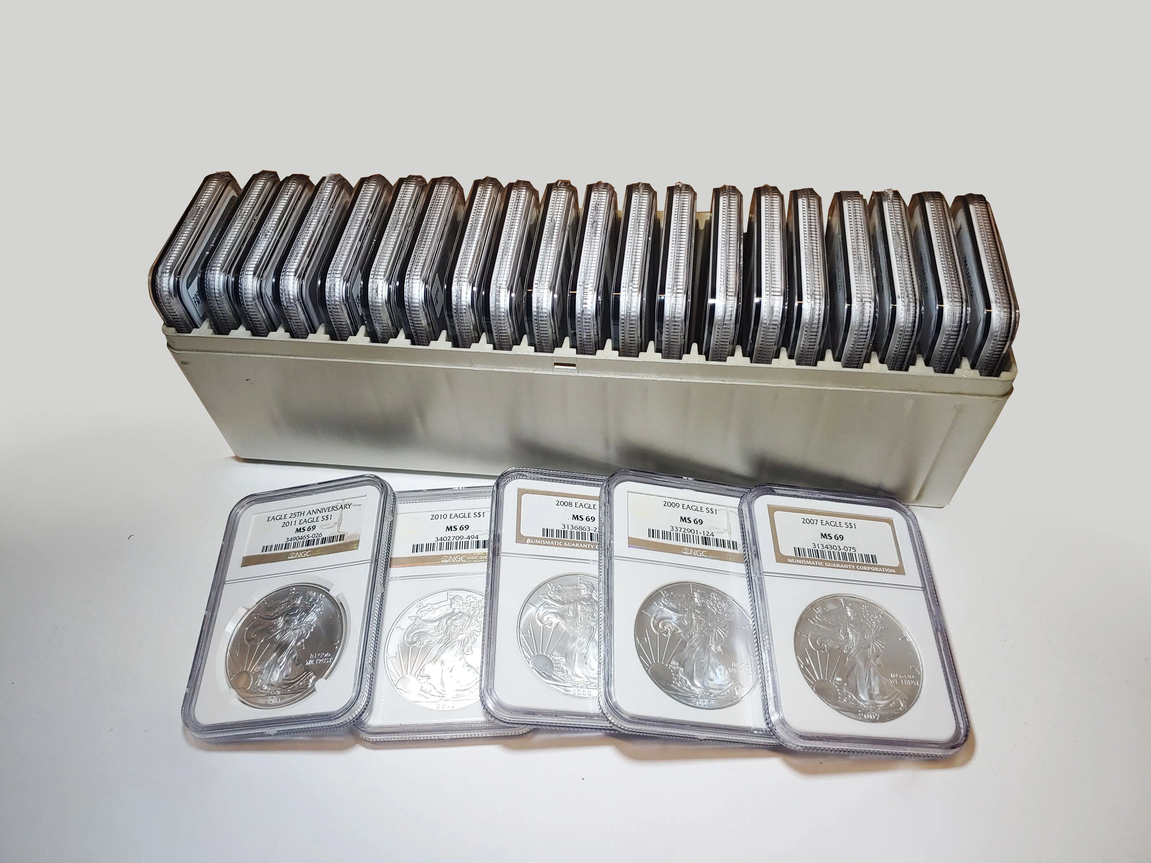 1986-2011 Silver American Eagle Dollar Lot MS-69 (NGC) - $6K APR Value w/ CoA! ✿✓