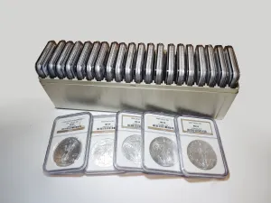 1986-2011 Silver American Eagle Dollar Lot MS-69 (NGC) - $6K APR Value w/ CoA! ✿✓