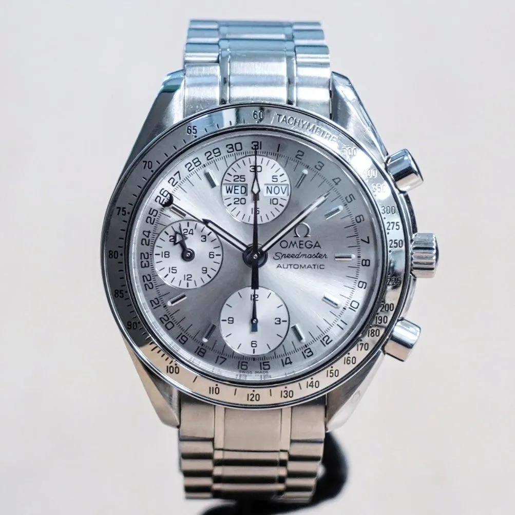 1998 OMEGA Speedmaster Day/Date Automatic Chronograph Watch 3523.30.00 39mm ALL S.S. Wristwatch