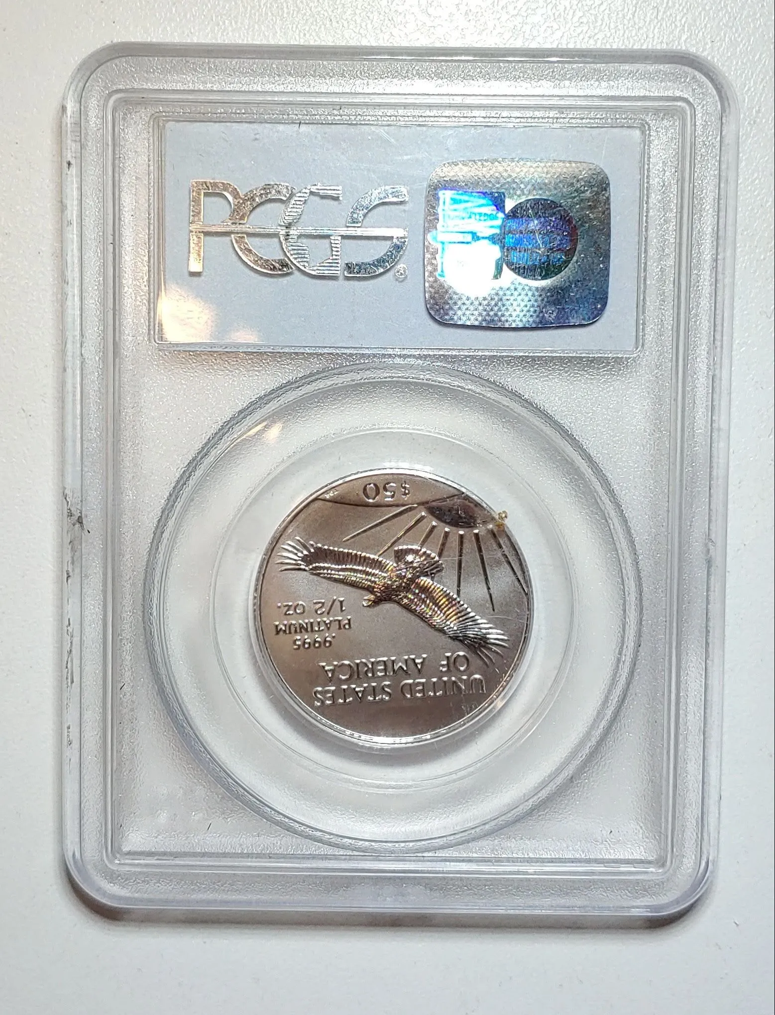 2000 Statue of Liberty Platinum 1/2 oz. $50 Coin MS-69 (PCGS) - $2.5K APR Value w/ CoA! ✿✓