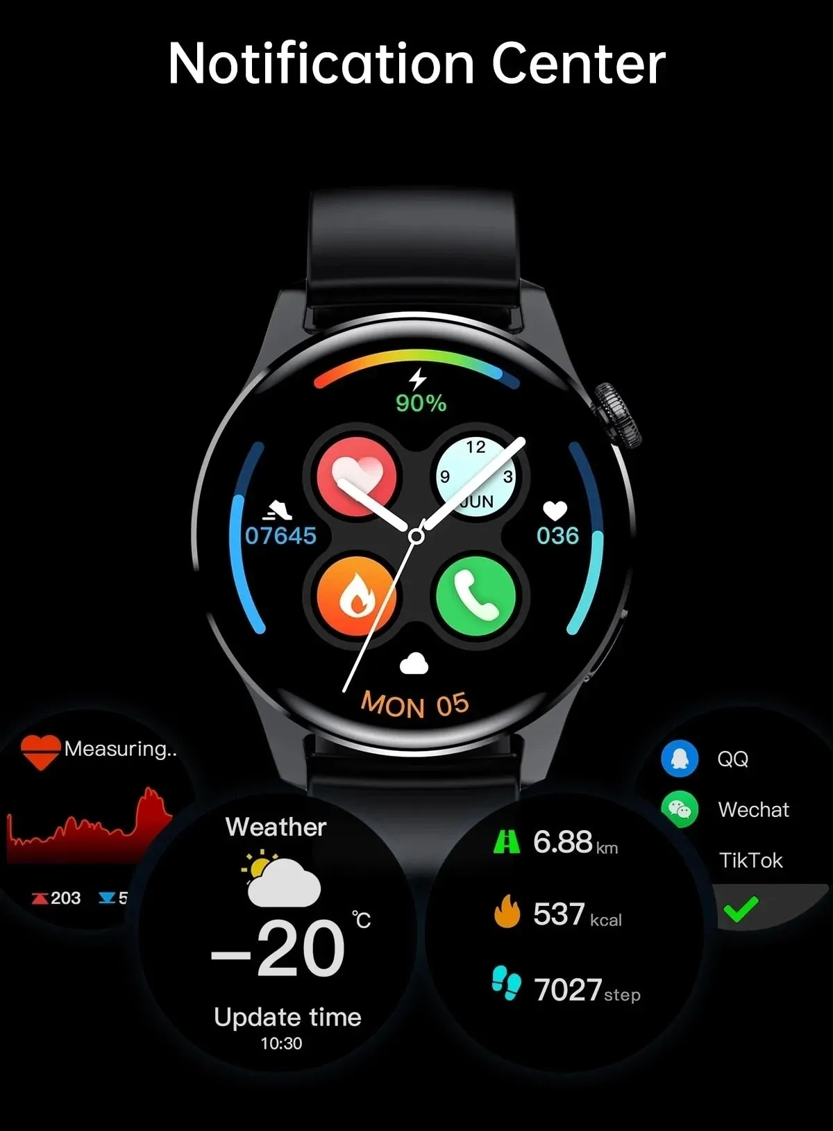 2022 New Smart Watch Men Waterproof Sport Fitness Tracker Multifunction Bluetooth Call Smartwatch Man For Android IOS HUAWEI BOX