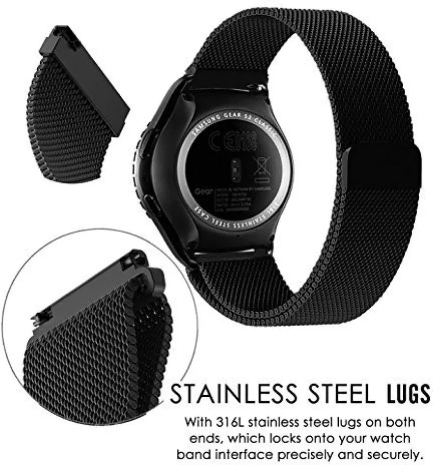 20MM MAGNETIC CHAIN STRAPS FOR MIBRO WATCH C2, MIBRO AIR, MIBRO COLOUR