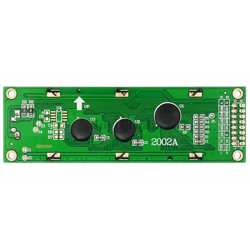 20x2 2002 Character LCD Display Green Color