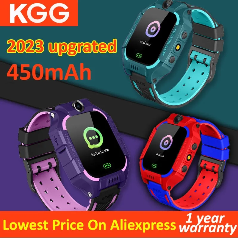 2G Kids Smart Phone Watch Math Game Flashlight LBS Location With Camera SOS Call Back Monitor Children Smartwatch For Gifts