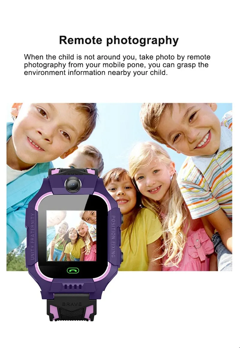 2G Kids Smart Phone Watch Math Game Flashlight LBS Location With Camera SOS Call Back Monitor Children Smartwatch For Gifts