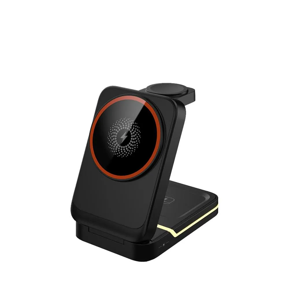 3-in-1 Foldable Wireless Charging Stand - Fast Charging Station