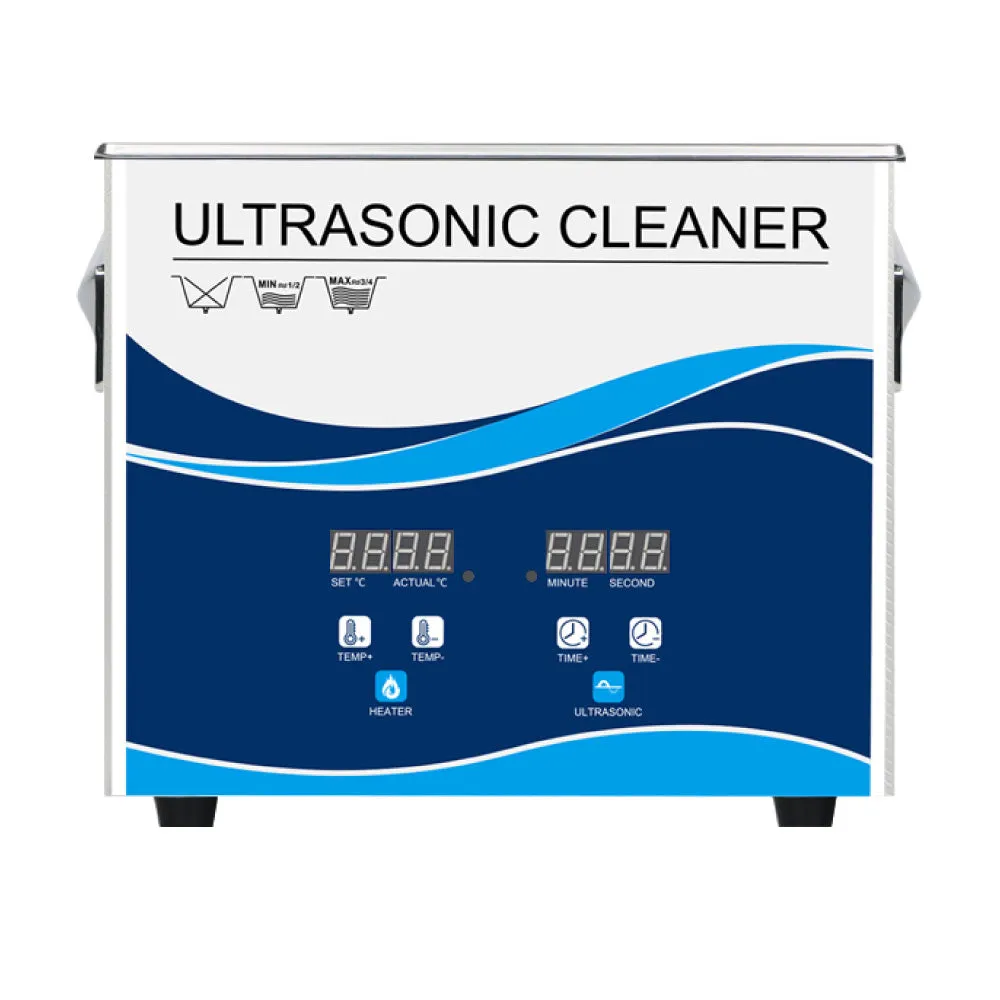 3.2L Digital Ultrasonic Cleaner | Jewelry & Parts Cleaning | Ultra Sonic Bath with Degas Function