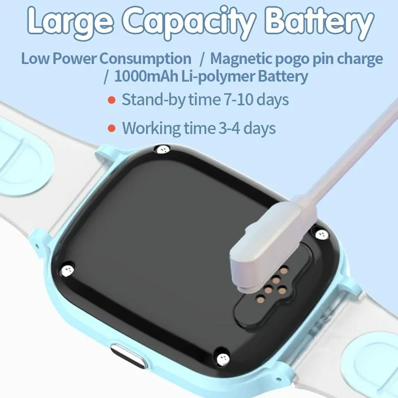 4G Kids Smart Phone Positioning Watch Ip67 Waterproof / Video / Voice Calling