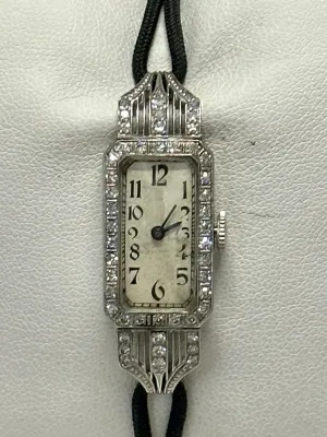 ACCURA WATCH Ladies Vintage 1920's w/ 48 Diamonds Mechanical - $20K APR w/ COA!!