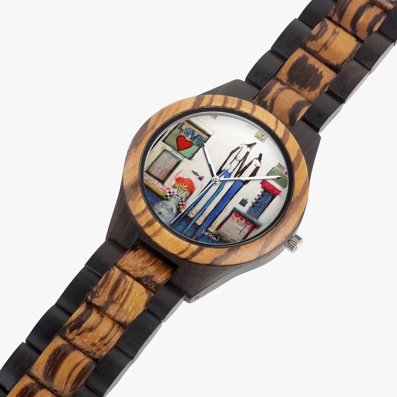 All For You, My Love Indian Ebony Wooden Watch