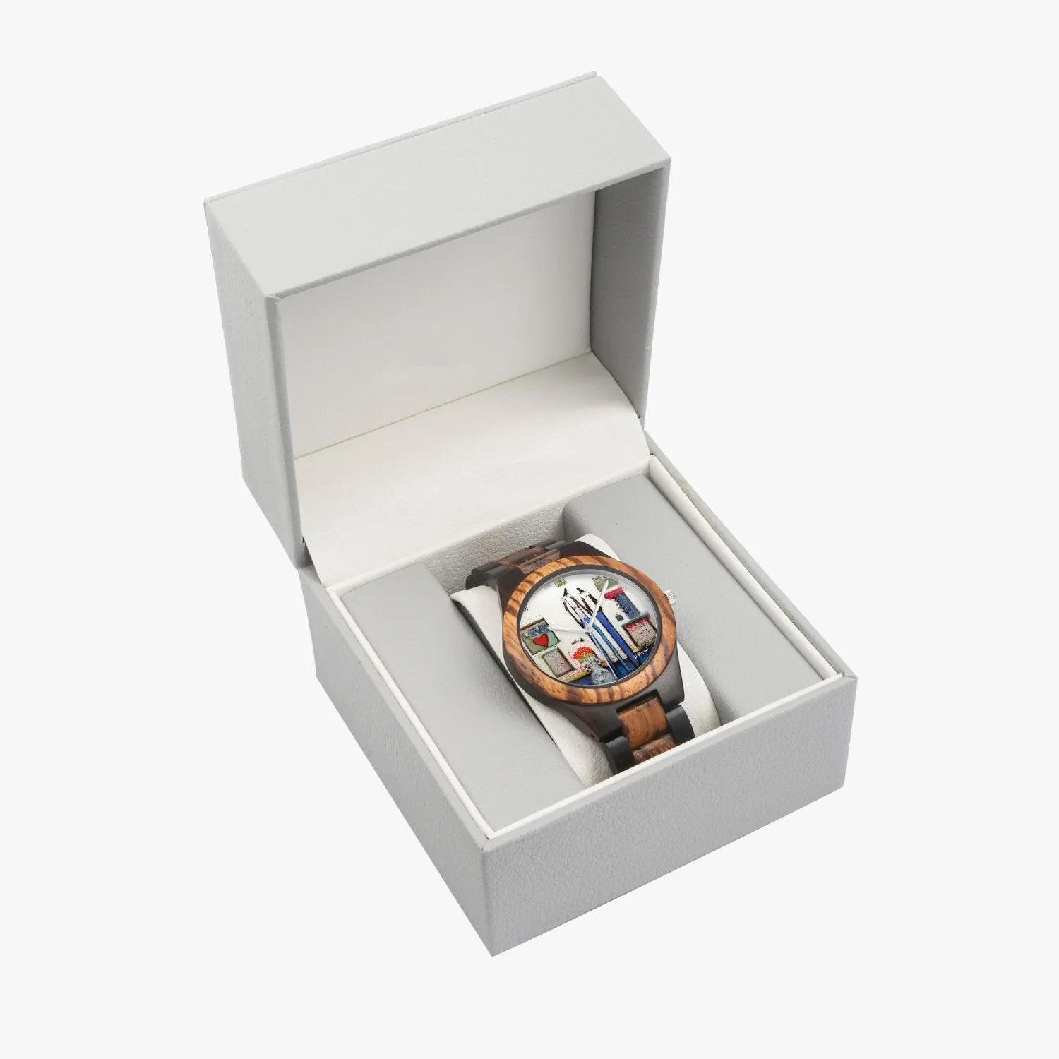 All For You, My Love Indian Ebony Wooden Watch