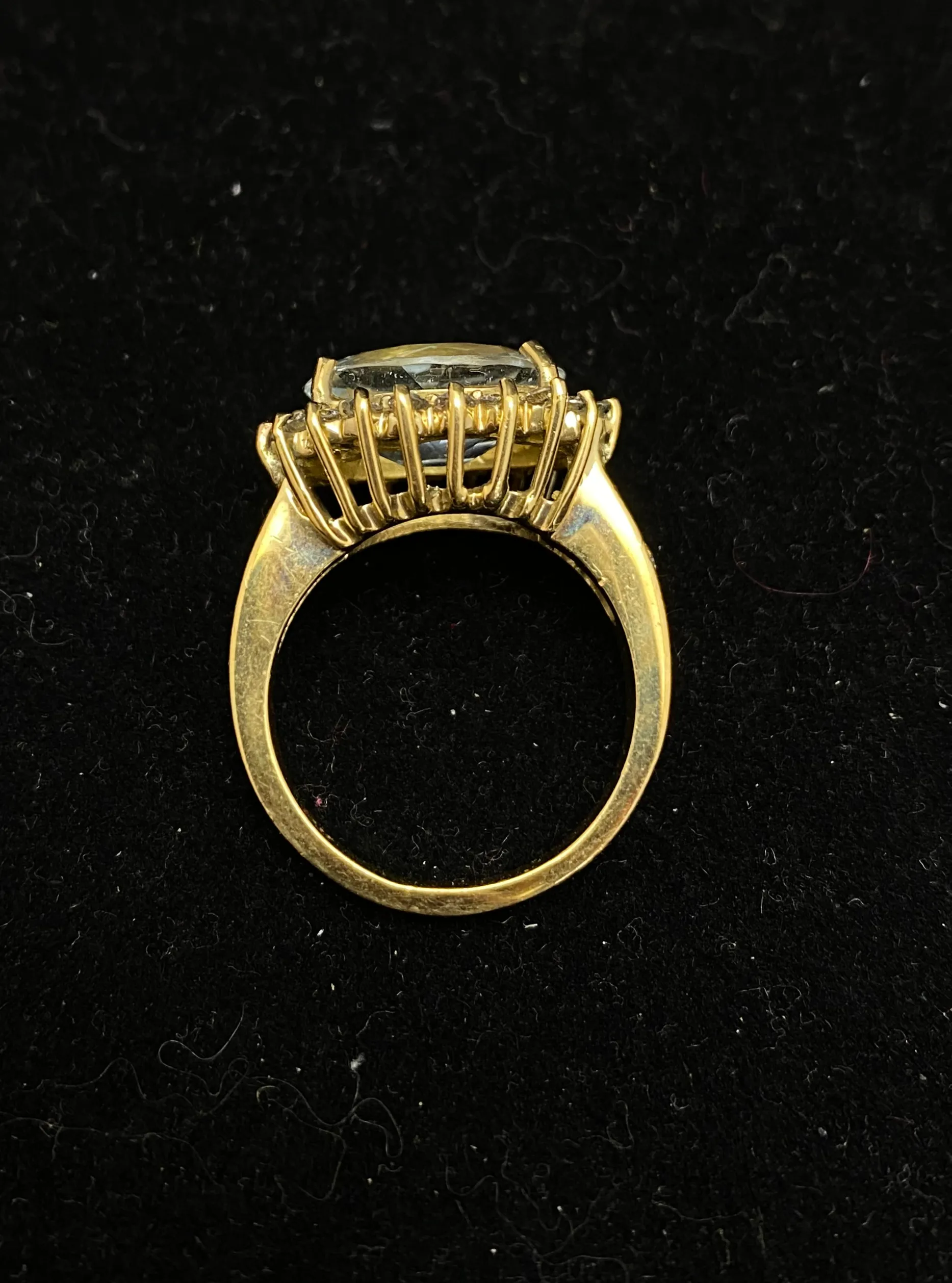 Amazing 6 Ct. Aquamarine Ring with 24-Diamonds! - $25K Appraisal Value w/ CoA!