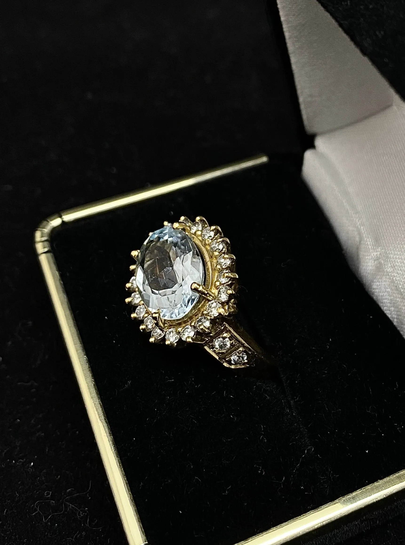 Amazing 6 Ct. Aquamarine Ring with 24-Diamonds! - $25K Appraisal Value w/ CoA!
