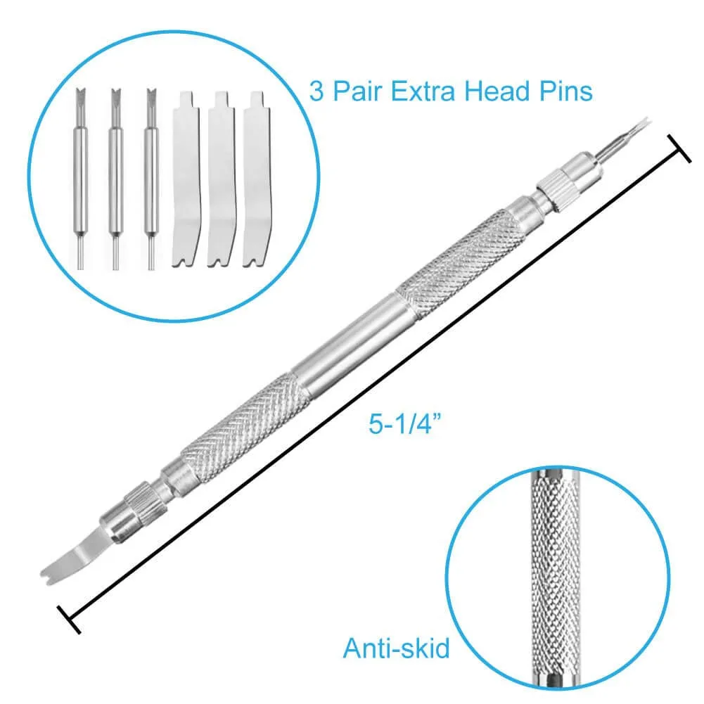 Anezus Watch Link Remover Kit with Spring Bar Tool Watch Band Tool and 360 Pcs Watch Strap Link Pins for Watch Repair and Watch Band Removal
