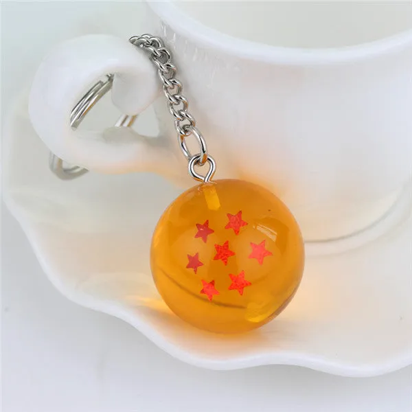 Anime Dragon Ball Z Keychain PVC 1-7 Stars Balls Figure Pendant Classic Cartoon Key chain Holder Souvenirs Keyring Entertainment