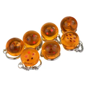 Anime Dragon Ball Z Keychain PVC 1-7 Stars Balls Figure Pendant Classic Cartoon Key chain Holder Souvenirs Keyring Entertainment