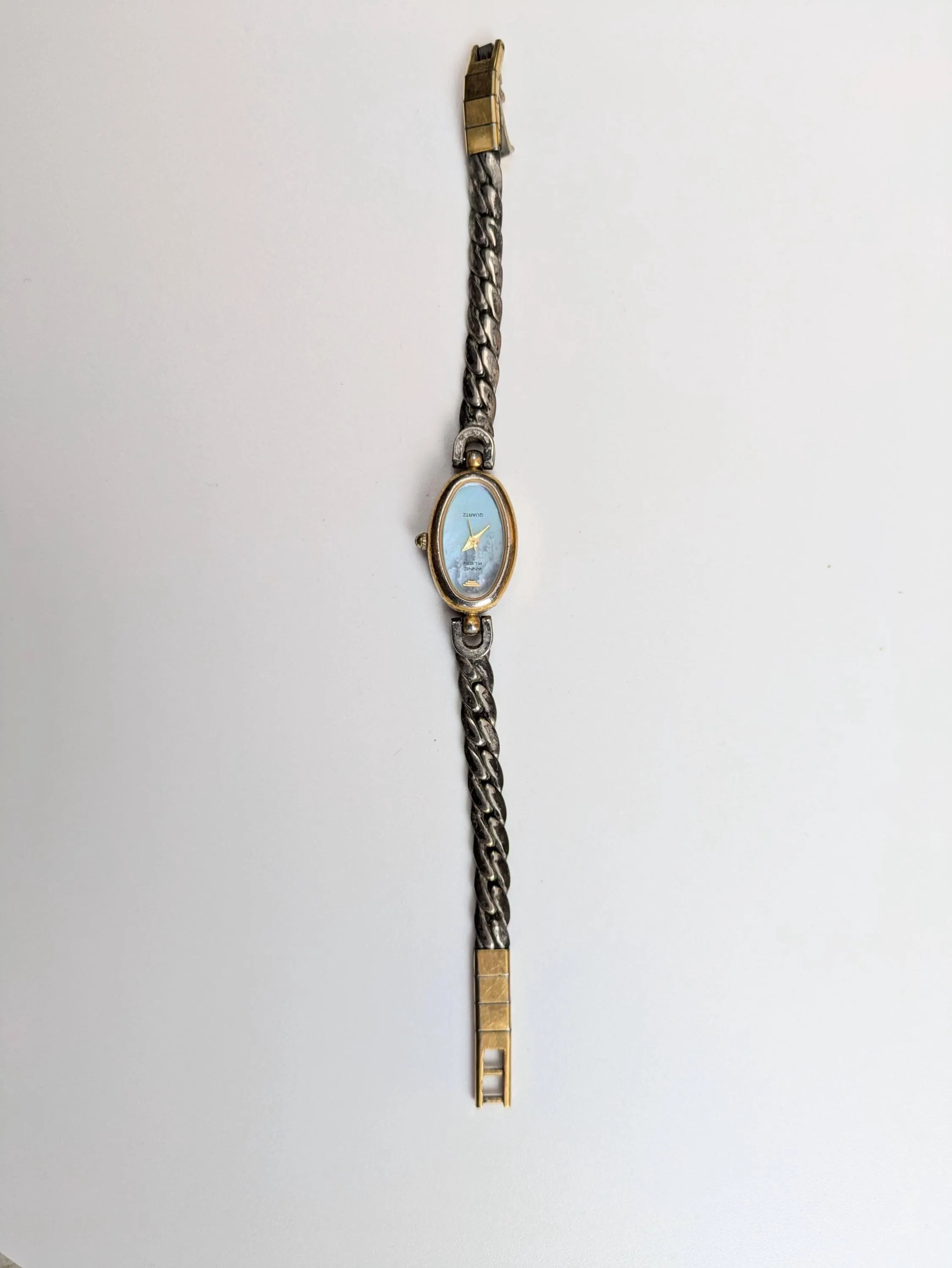 Antique Anne Klein Quartz Watch - Vintage Abalone Anne Klein Watch - Not Working