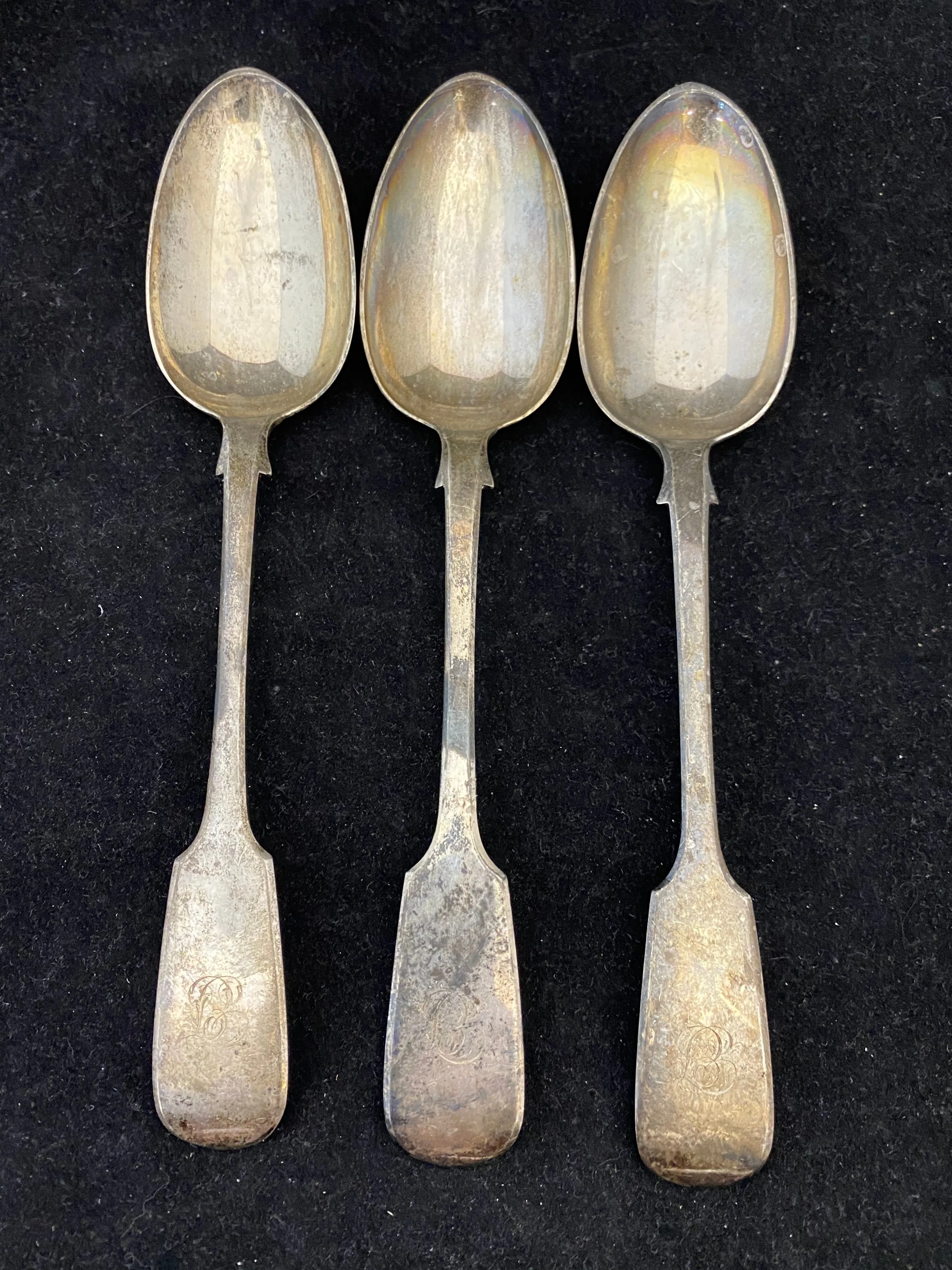 Antique Assorted Silver Plate Serving Spoons - $1.2K APR Value w/ CoA